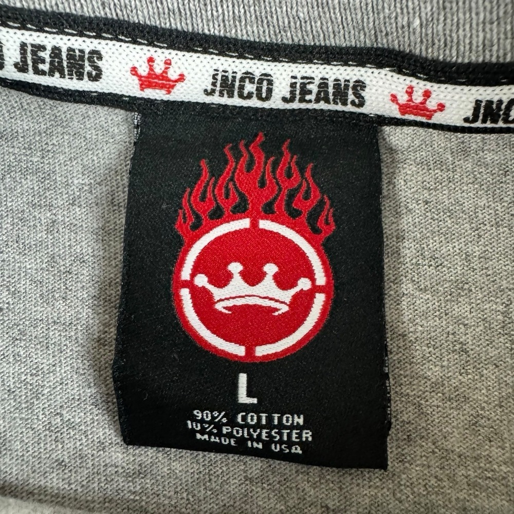 Vintage NWT JNCO Spider Graphic T-Shirt Youth Large Made In USA 90s Y2K NOS - Picture 4 of 6